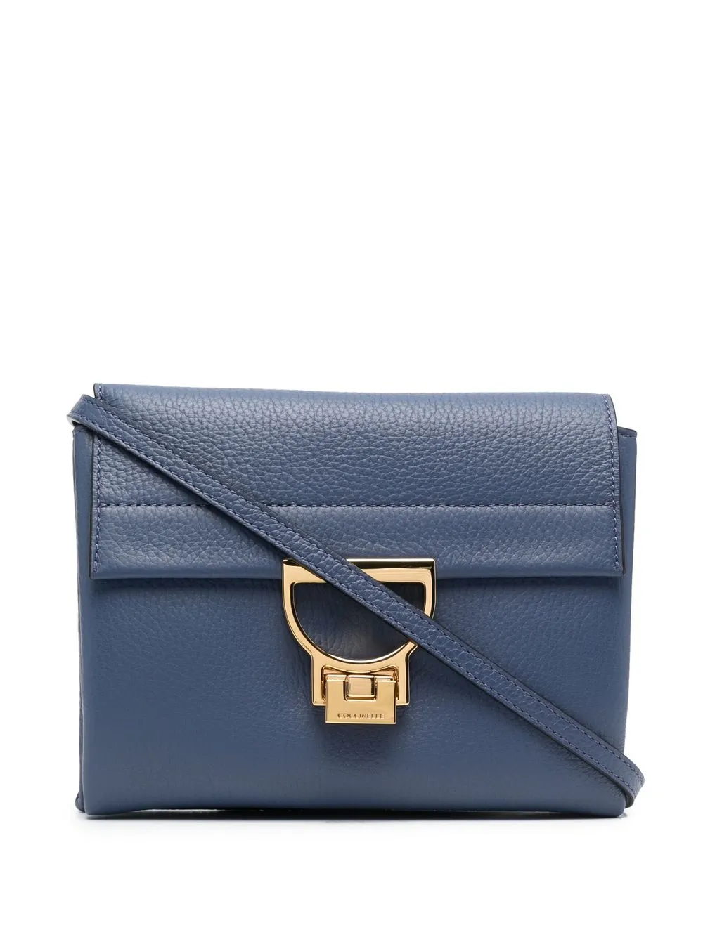 

Coccinelle pebbled-textured clutch bag - Blue