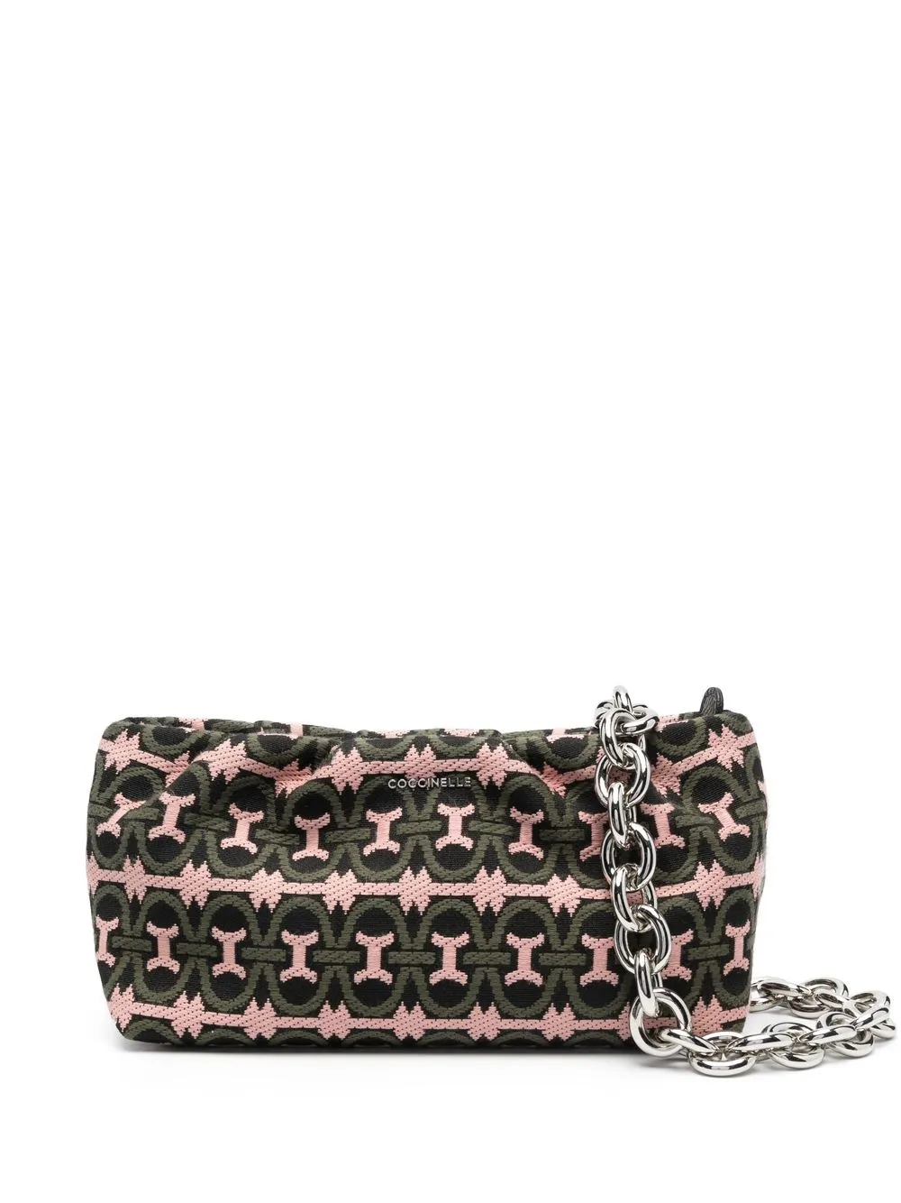 

Coccinelle bolsa crossbody con motivo en jacquard - Verde