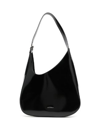 Coccinelle Laminated half moon Shoulder Bag Farfetch