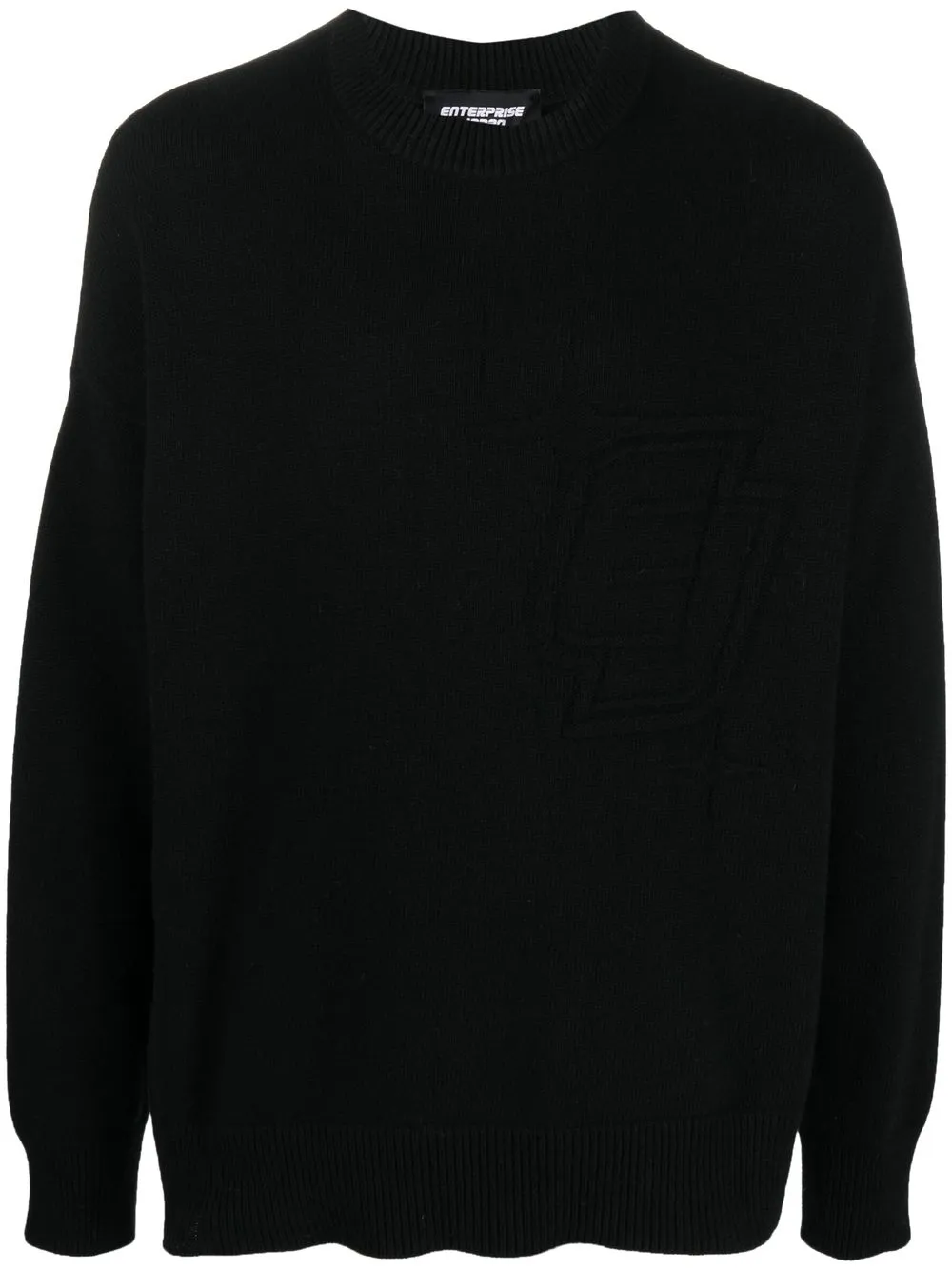 

Enterprise Japan intarsia-logo jumper - Black