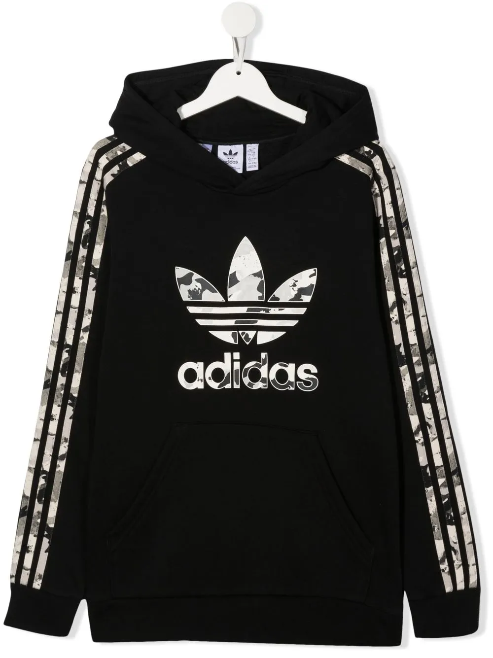 

adidas Kids hoodie con estampado militar - Negro