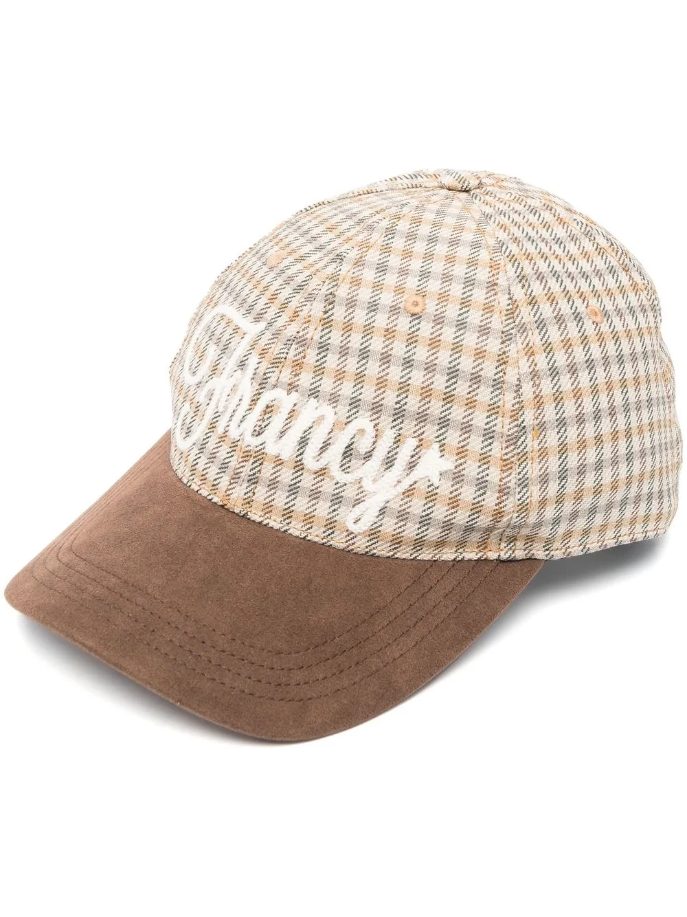 

Golden Goose gorra a cuadros con logo - Neutro