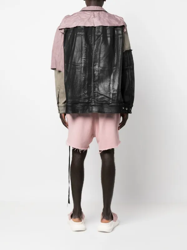 Rick Owens DRKSHDW Jumbo Worker パッチワーク ジャケット Rick Owens DRKSHDW Jumbo Worker パッチワーク ジャケット