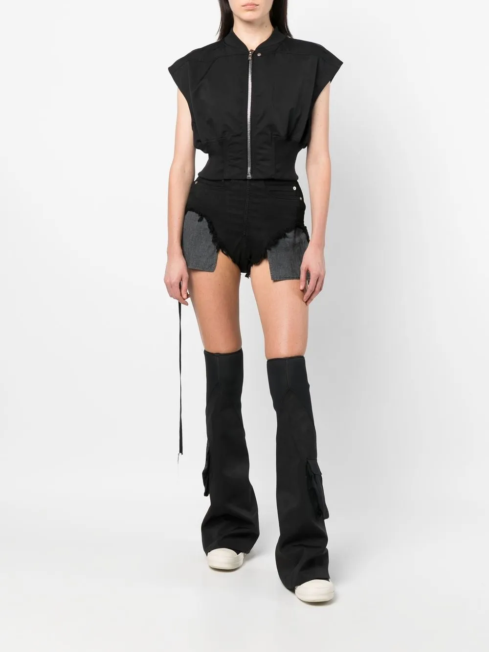 Rick Owens DRKSHDW Denim shorts - Zwart