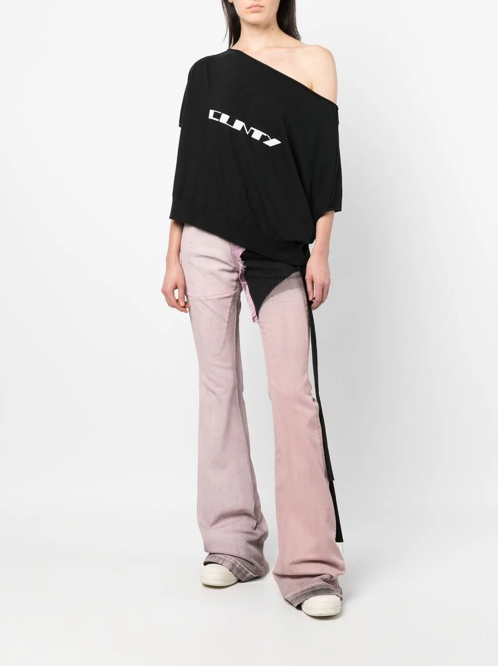 Rick Owens T-shirt met print - Zwart