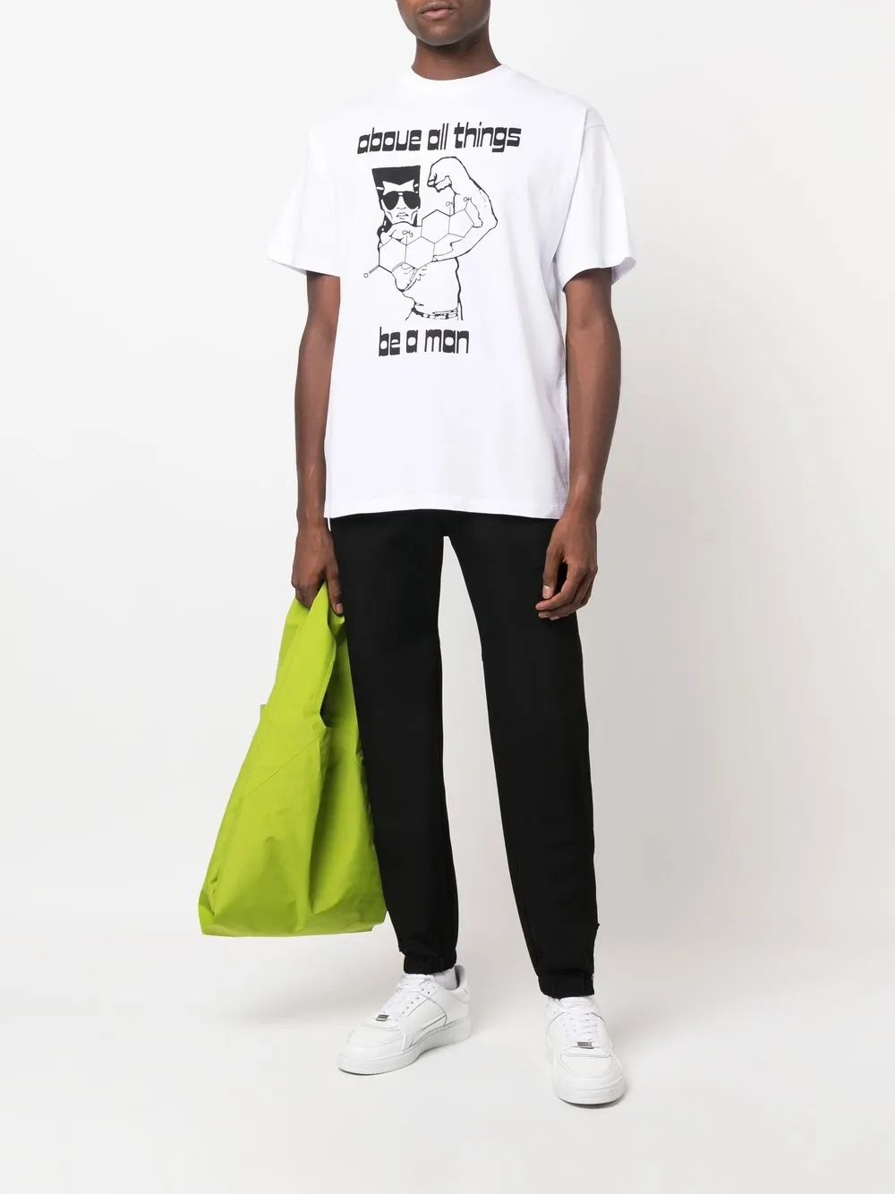 

Aries graphic-print crew-neck T-shirt - White