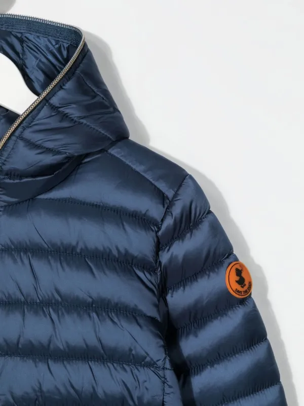 Save The Duck Kids Iris hooded puffer jacket - White