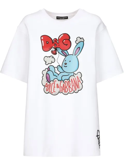 Dolce & Gabbana Camiseta mangas curtas com estampa