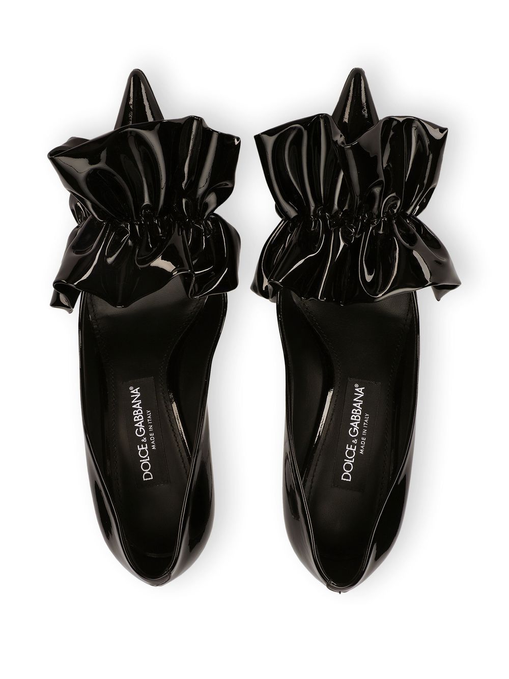 Shop Dolce & Gabbana Patent Leather Pumps In Black