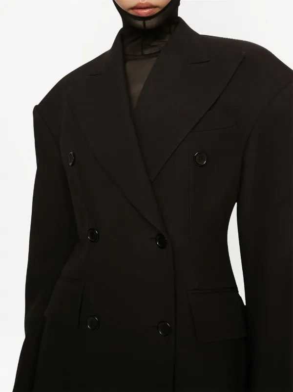 Dolce & Gabbana double-breasted Crepe Coat | Black | FARFETCH Dolce & Gabbana double-breasted Crepe Coat | Black | FARFETCH
