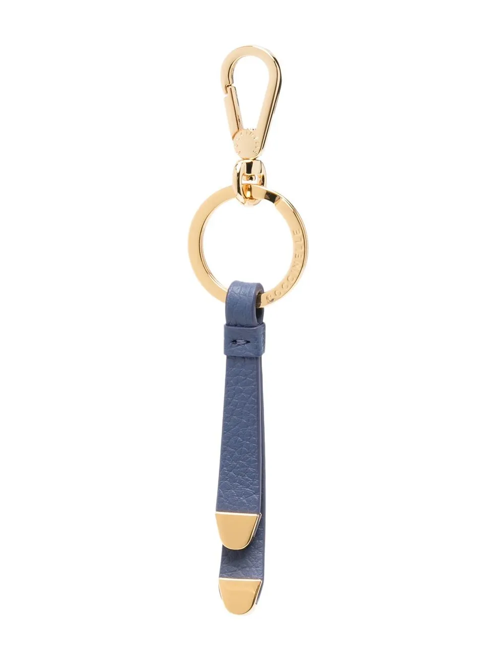 

Coccinelle draped-strap leather keyring - Blue