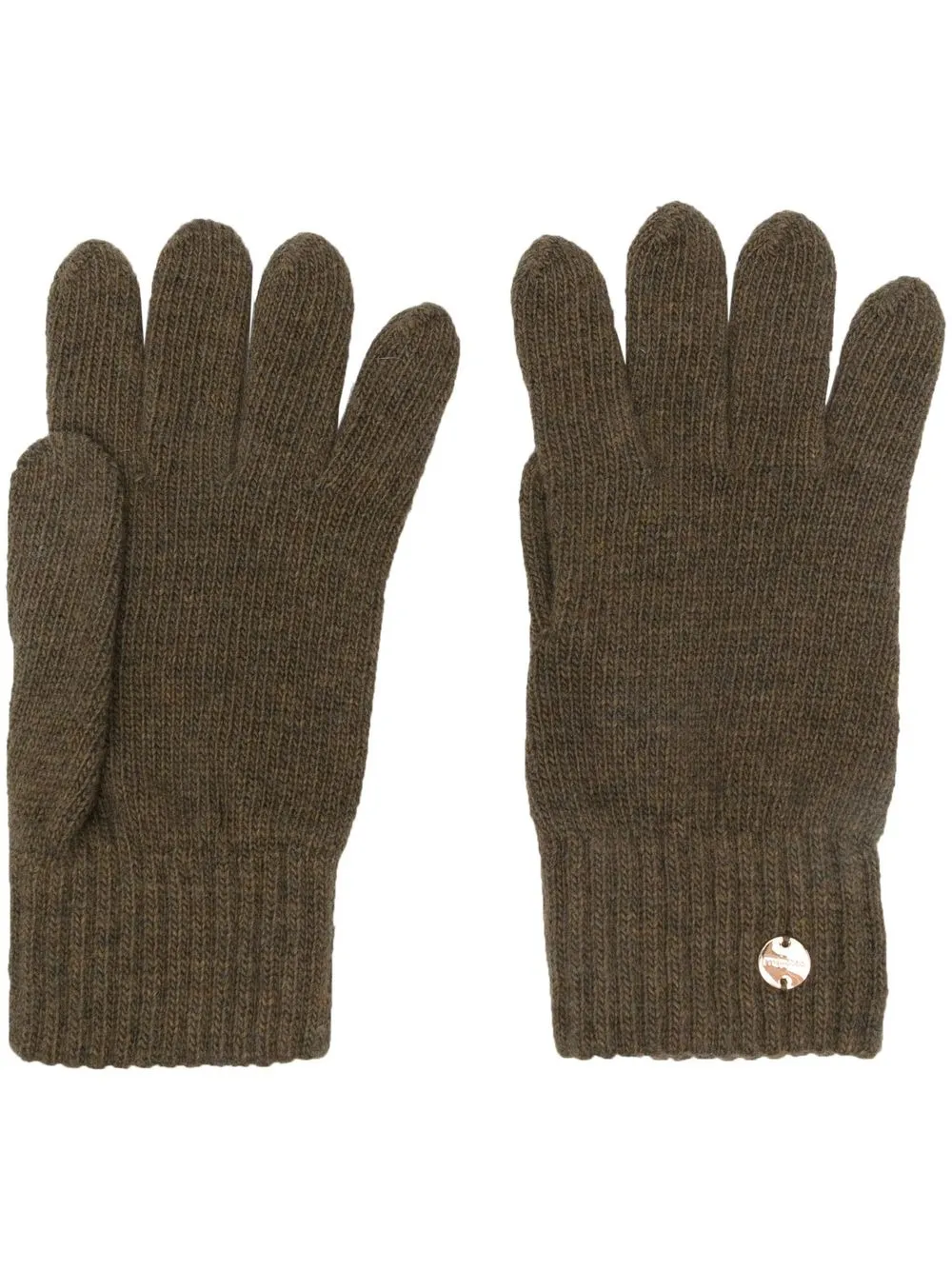 

Coccinelle wrist-length wool gloves - Green