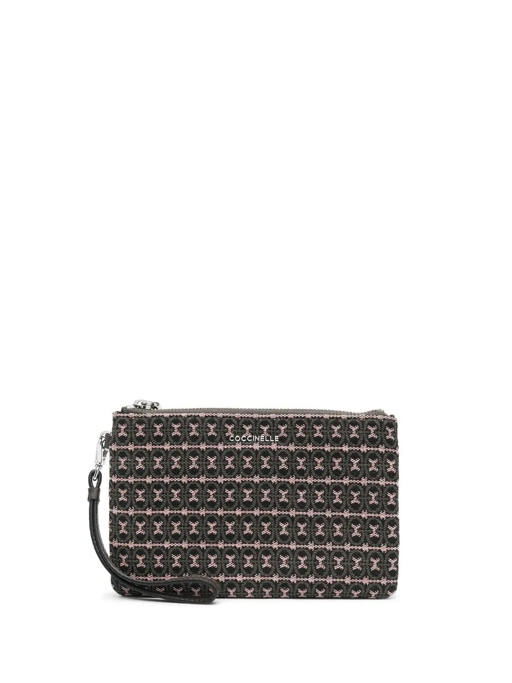 

Coccinelle monogram-jacquard clutch bag - Green