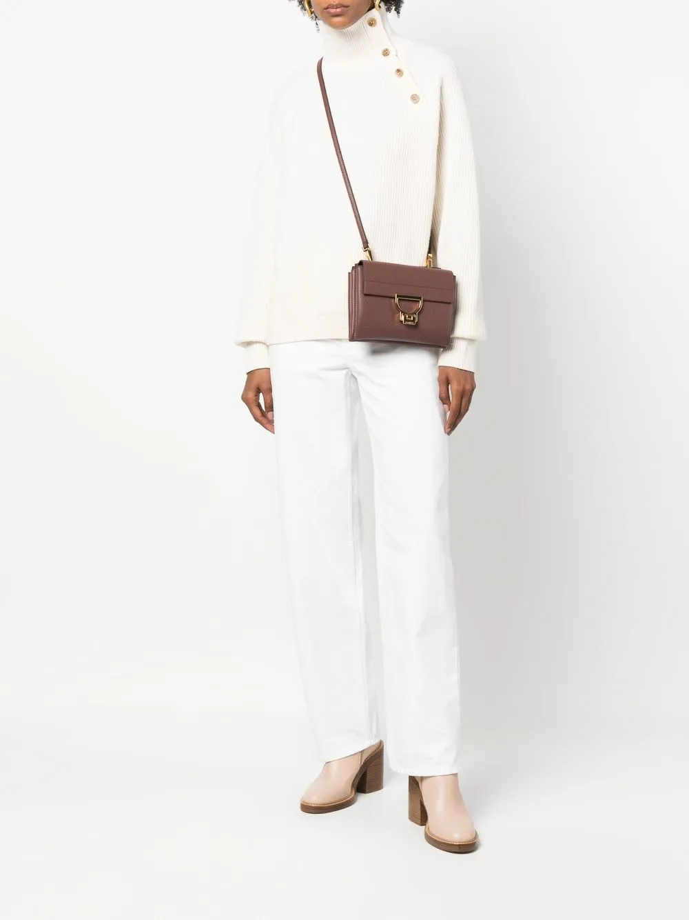 Coccinelle Arlettis leren shopper - Rood