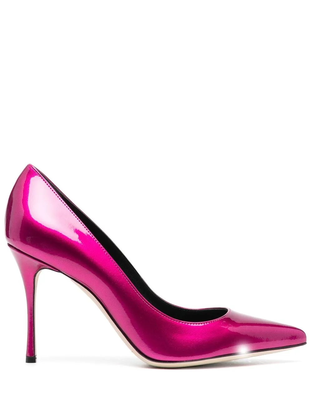 

Sergio Rossi 85mm pointed-toe stiletto-heel pumps - Pink