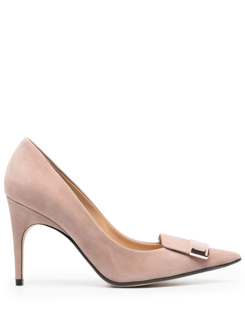 

Sergio Rossi pointed 90mm heeled pumps - Pink