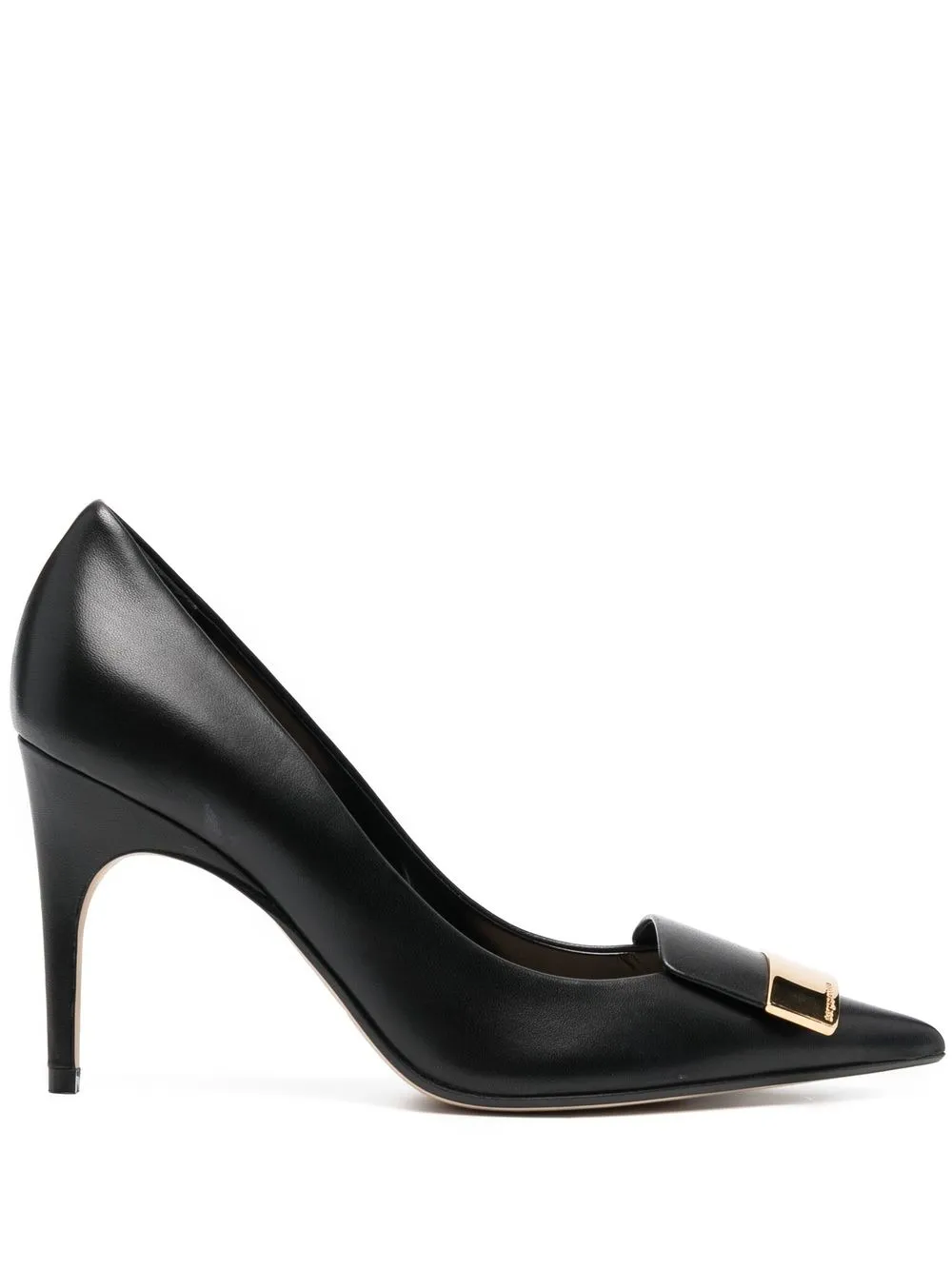 

Sergio Rossi buckle-detail 90mm heeled pumps - Black