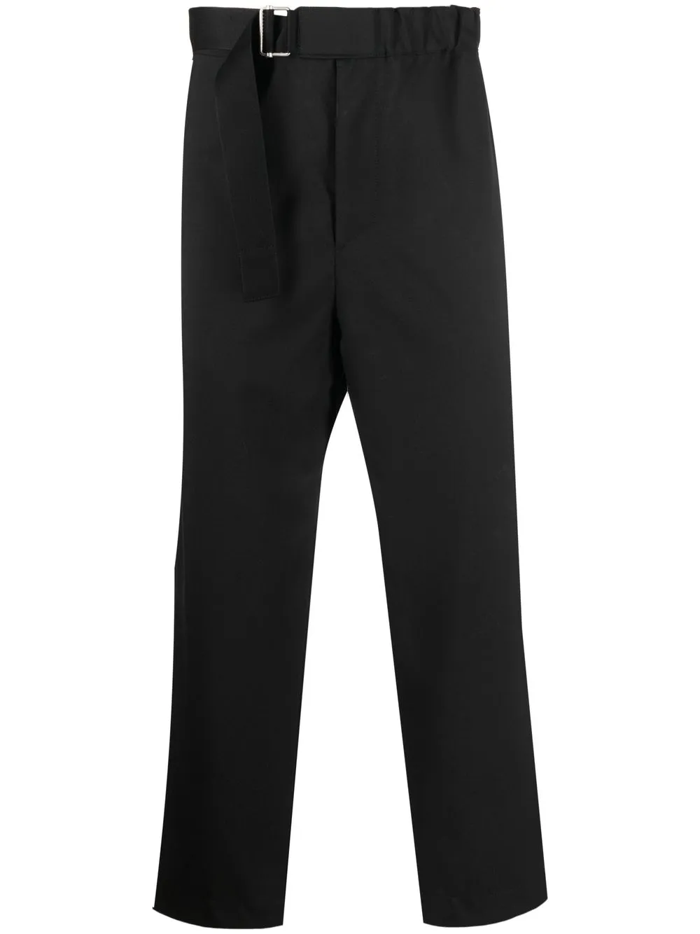 

OAMC belted-waist cotton trousers - Black