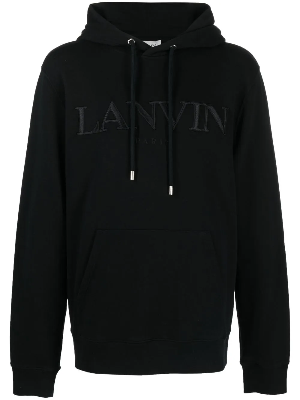 

Lanvin embroidered-logo cotton hoodie - Black