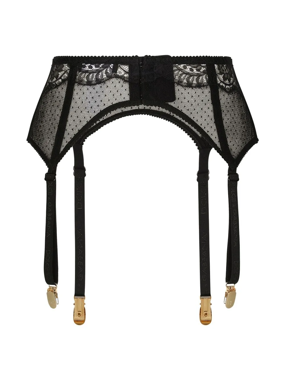  Dolce & Gabbana Lace Suspender Belt - Black 