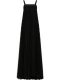 Dolce & Gabbana pleated tulle maxi dress - Black