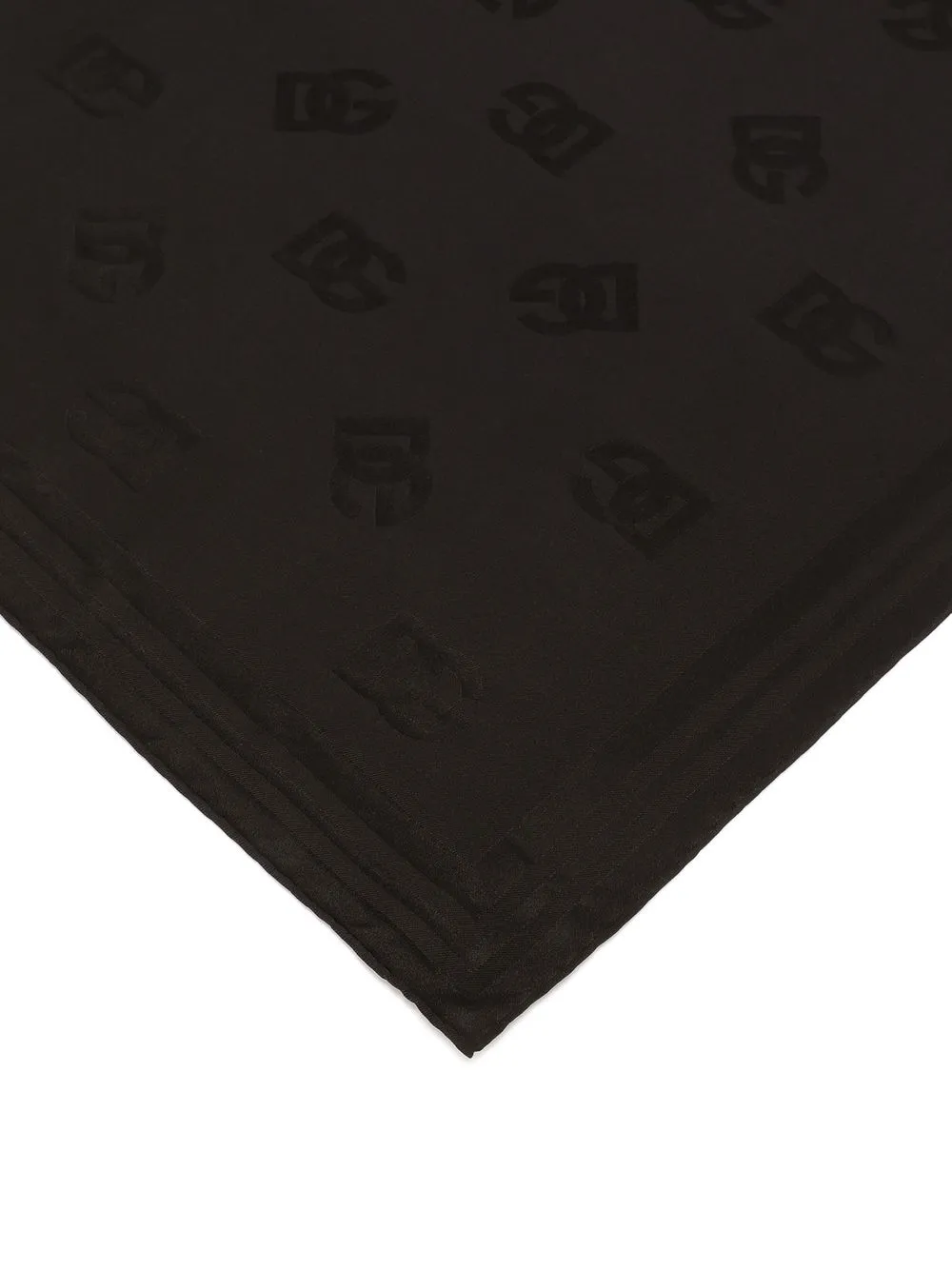 DG Logo Print Silk Scarf main image 1