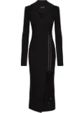 Dolce & Gabbana lace-up midi coat dress - Black