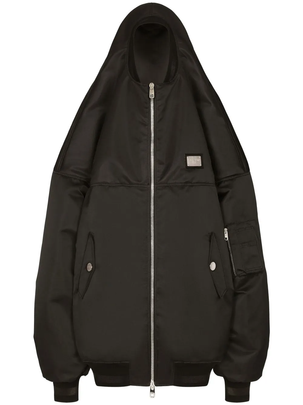 

Dolce & Gabbana hooded bomber jacket - Black