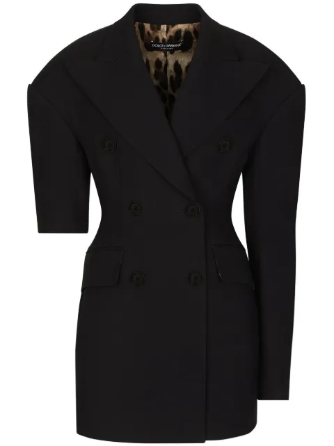 Dolce & Gabbana asymmetric double-breasted coat