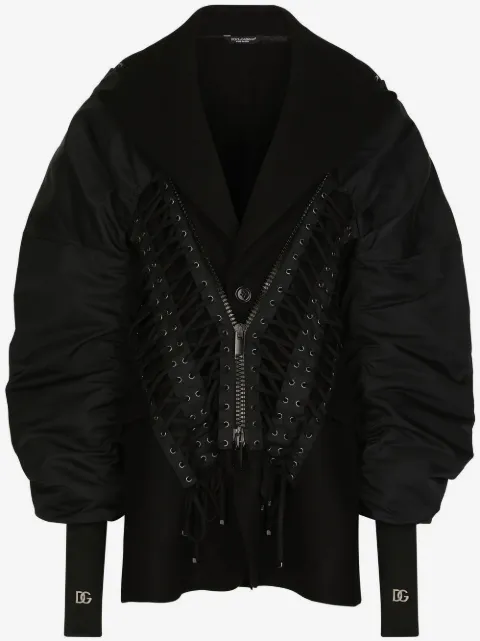Dolce & Gabbana Bomberjacke mit Schnürung