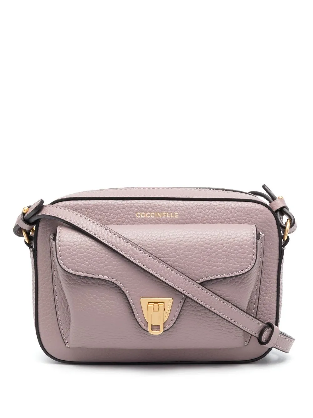 

Coccinelle logo-stamp leather crossbody bag - Purple