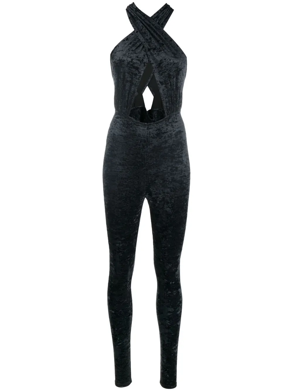 

THE ANDAMANE Hola crossover-strap jumpsuit - Black