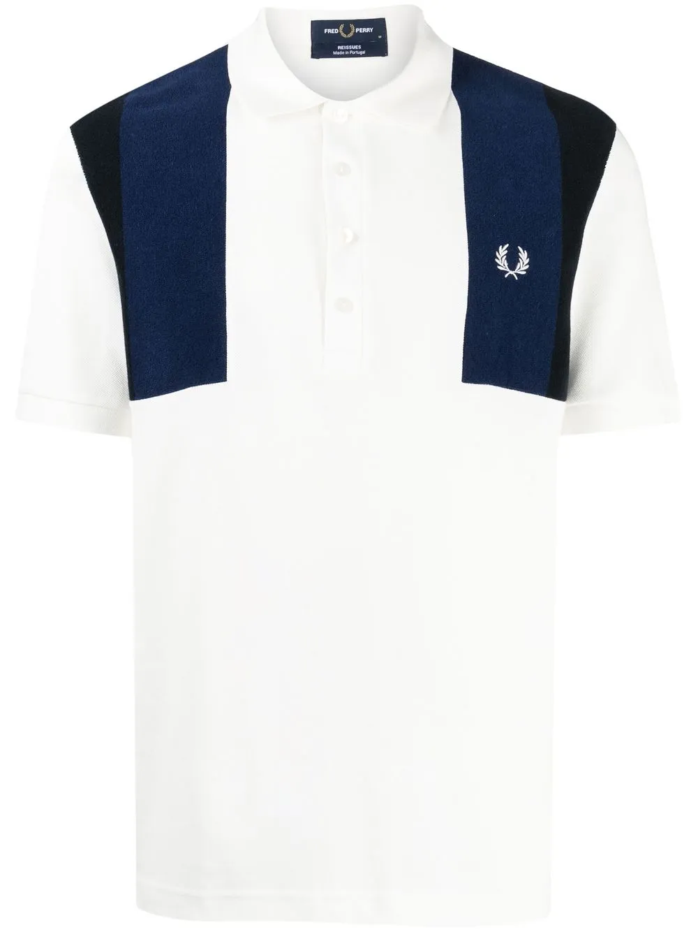 

Fred Perry Reissues towelling-panel polo shirt - White