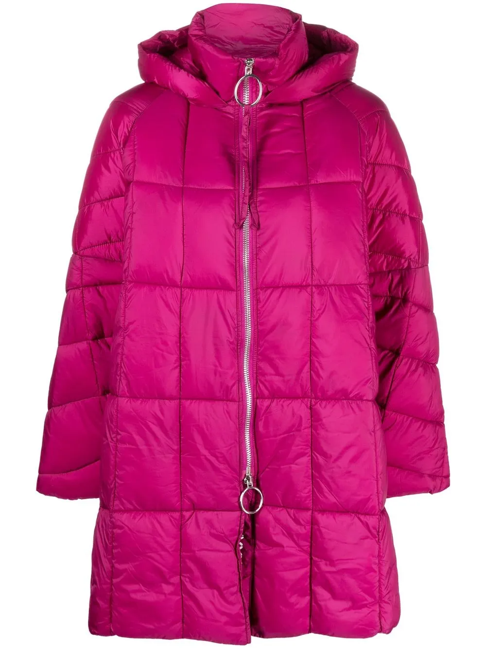 

Semicouture abrigo capitonado con capucha - Rosado