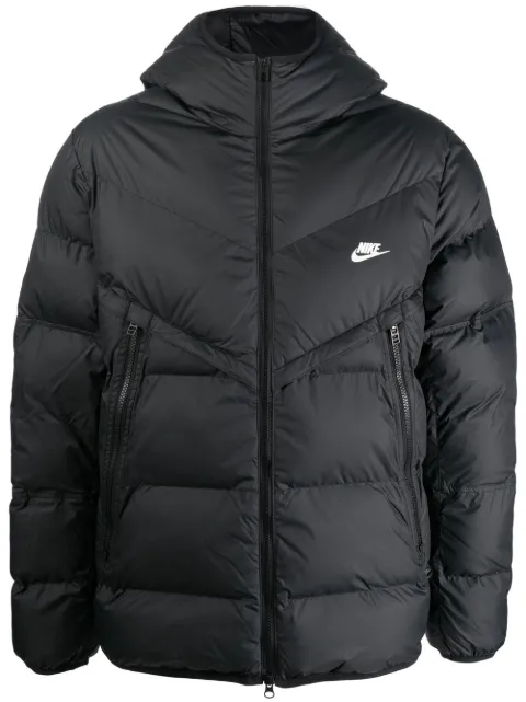 Nike logo-swoosh padded jacket