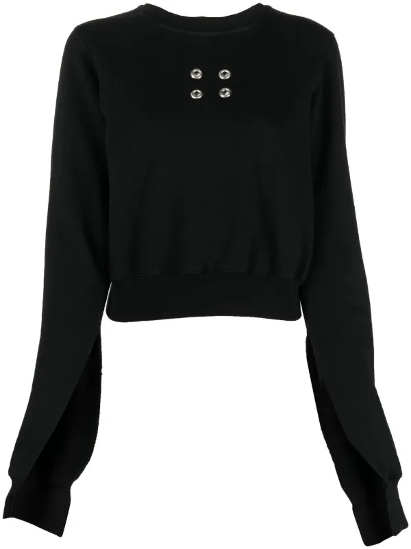Rick Owens DRKSHDW アイレット スウェットシャツ | ブラック