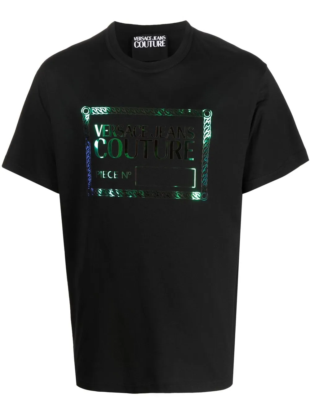 

Versace Jeans Couture metallic logo-print T-shirt - Black