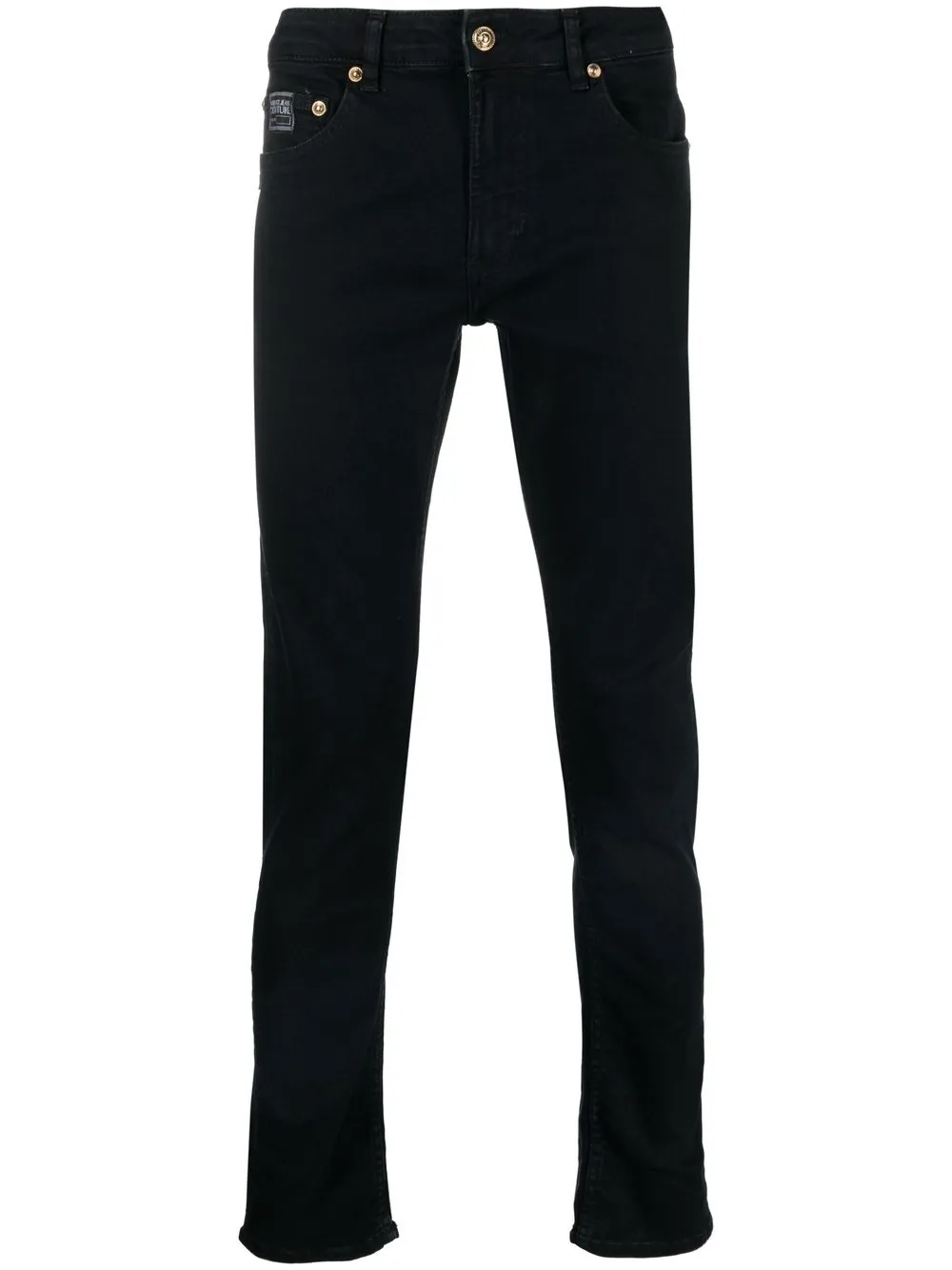 

Versace Jeans Couture jeans slim con tiro bajo - Negro