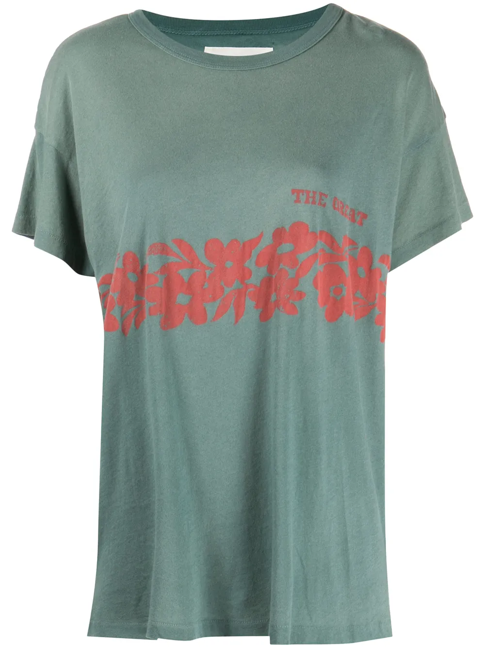 

The Great. playera The Boxy Crew - Verde