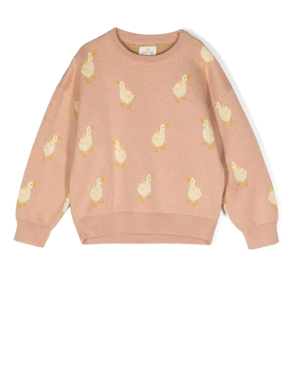 Konges Sløjd duck-motif intarsia knit sweater | Neutrals | Image 1