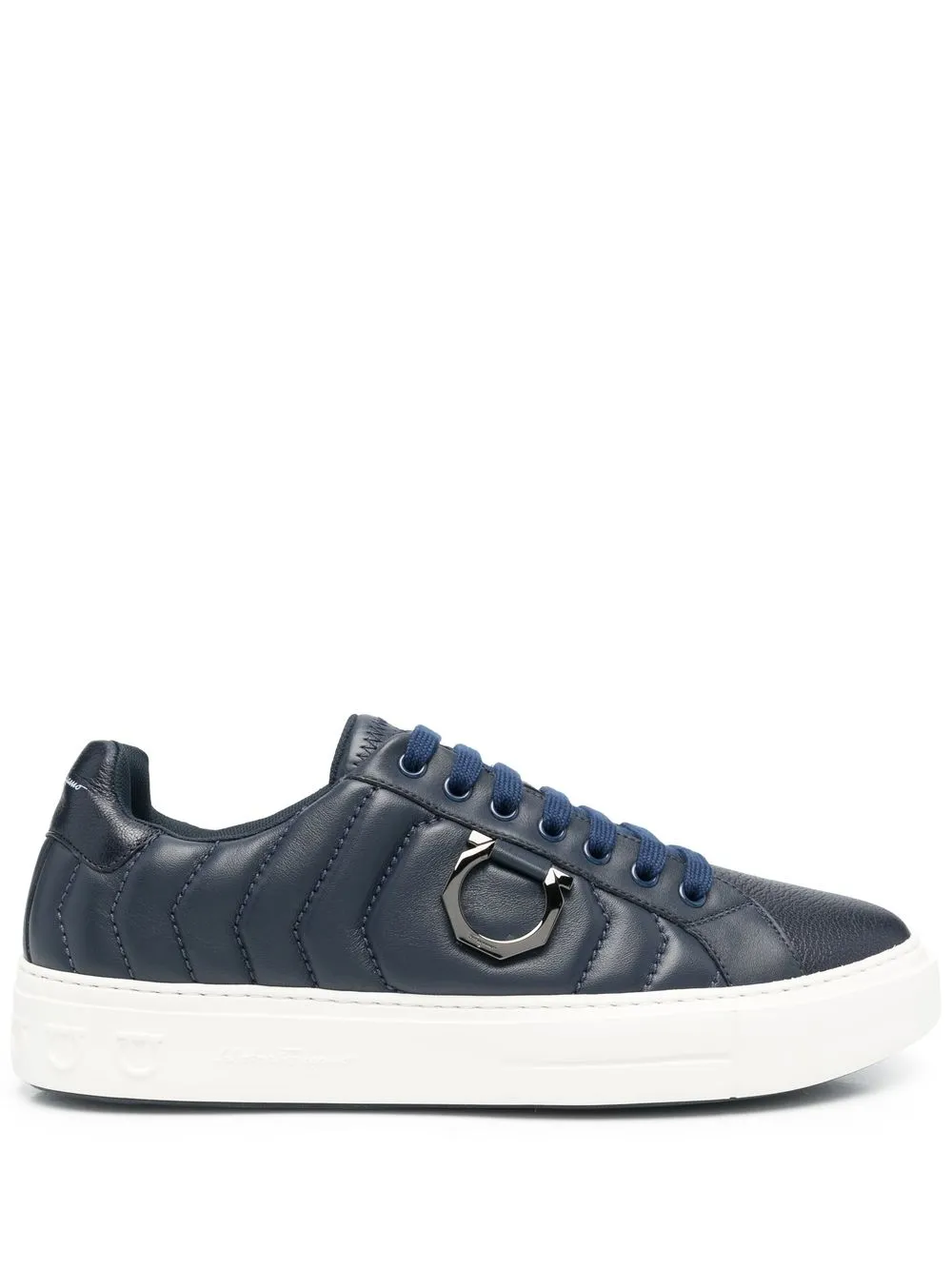 

Salvatore Ferragamo tenis bajos con agujetas - Azul