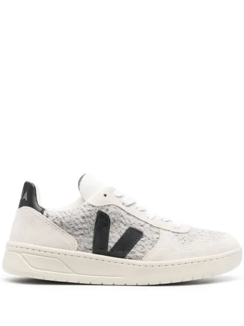VEJA V-10 woven lace-up sneakers