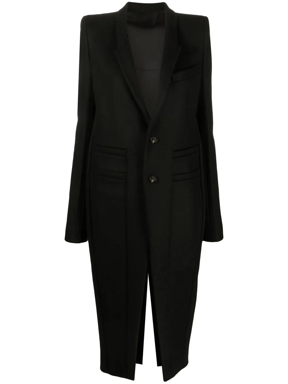 

Rick Owens single-breasted coat - Black