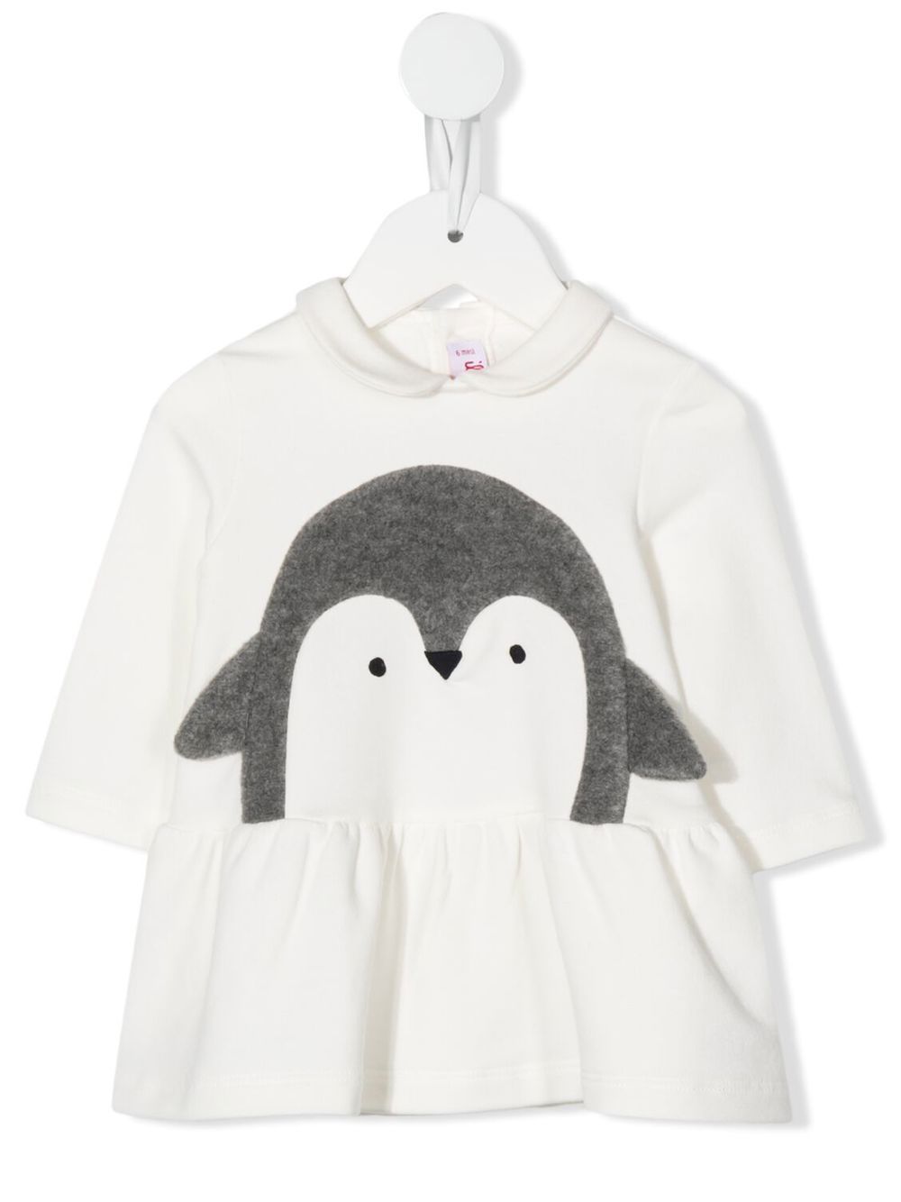 

Il Gufo Penguin ruffled top - Neutrals