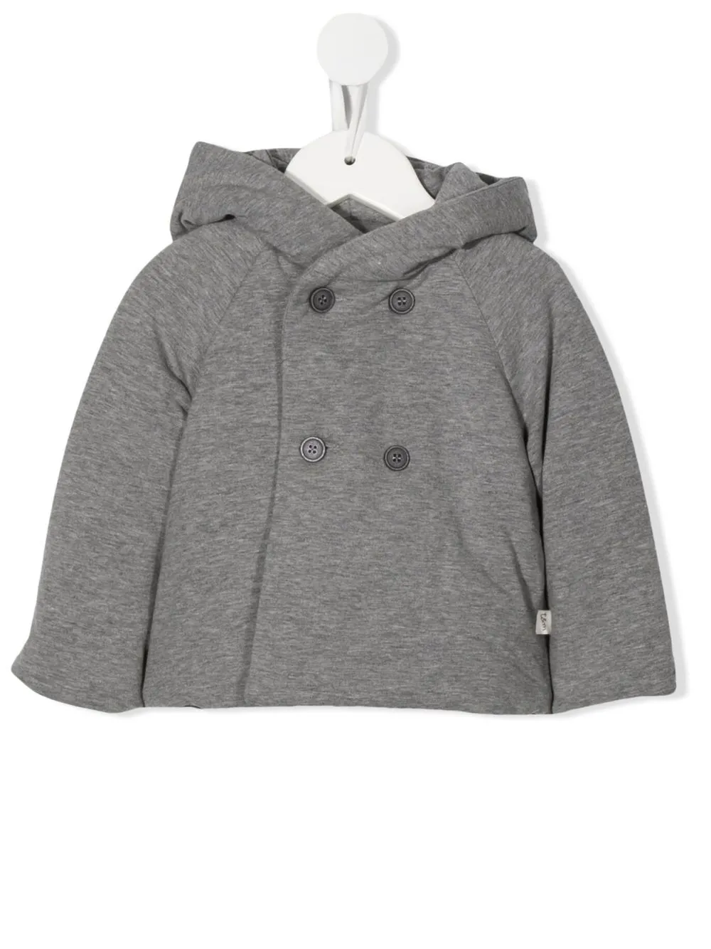 

TEDDY & MINOU jersey-fleece double-breasted coat - Grey