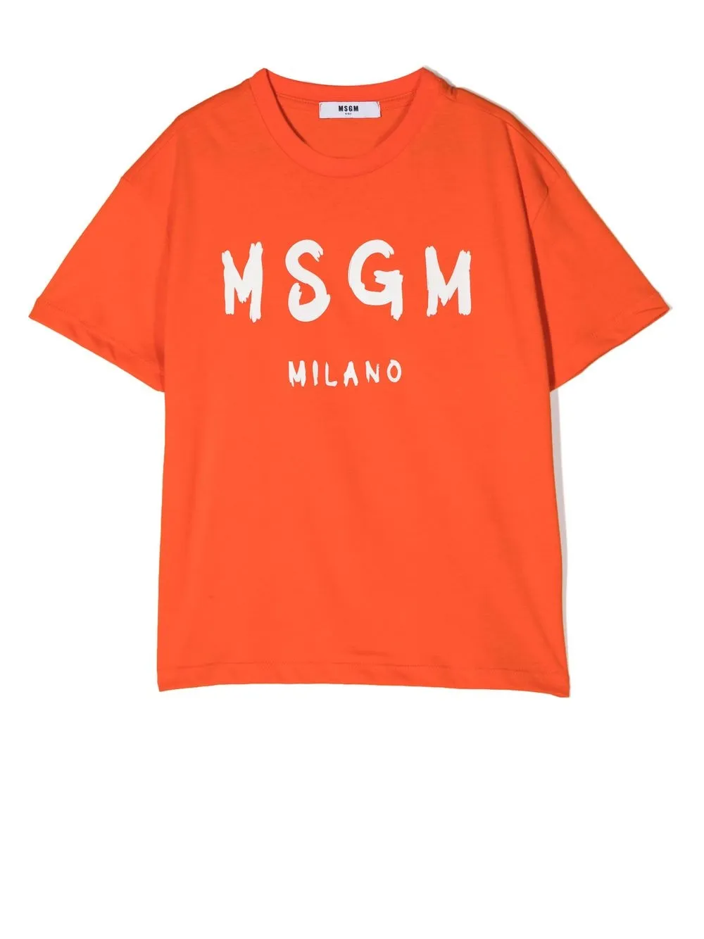 

MSGM Kids playera con logo estampado - Naranja