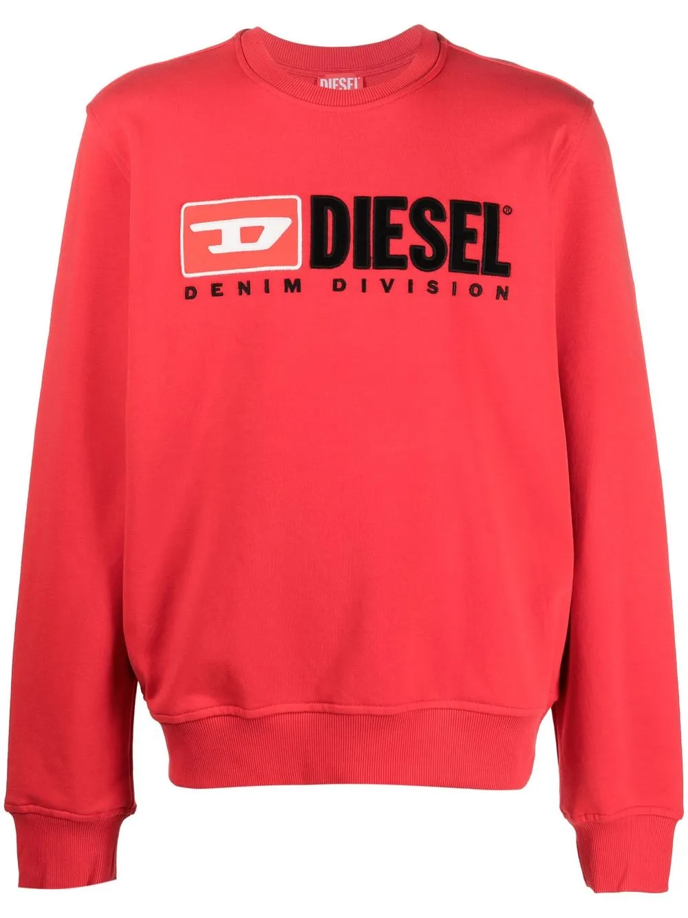 

Diesel sudadera con logo estampado - Rojo