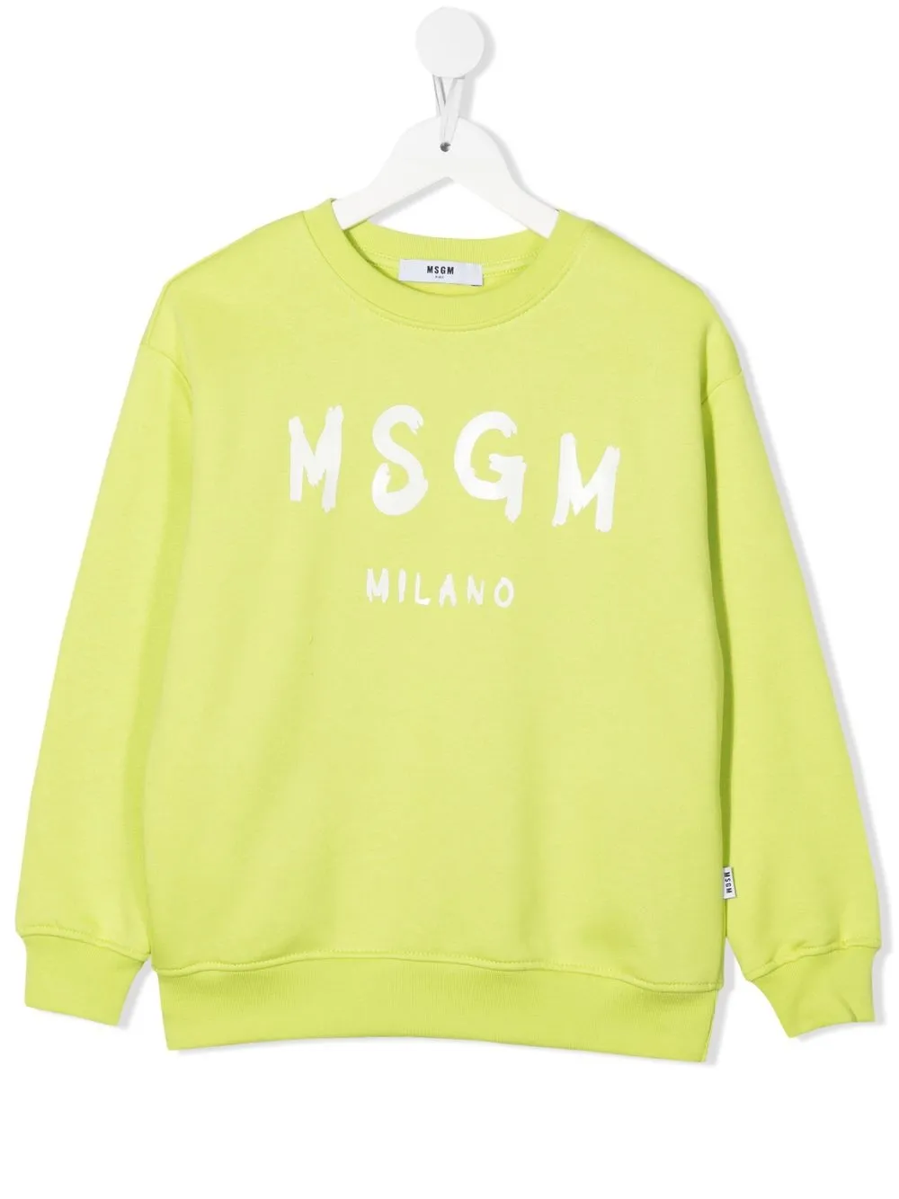 

MSGM Kids logo-print crew neck sweatshirt - Green