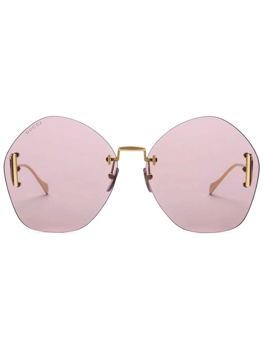 

Gucci Eyewear oversized-frame sunglasses - Gold