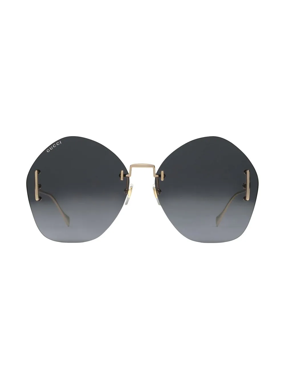 

Gucci Eyewear oversized-frame sunglasses - Gold